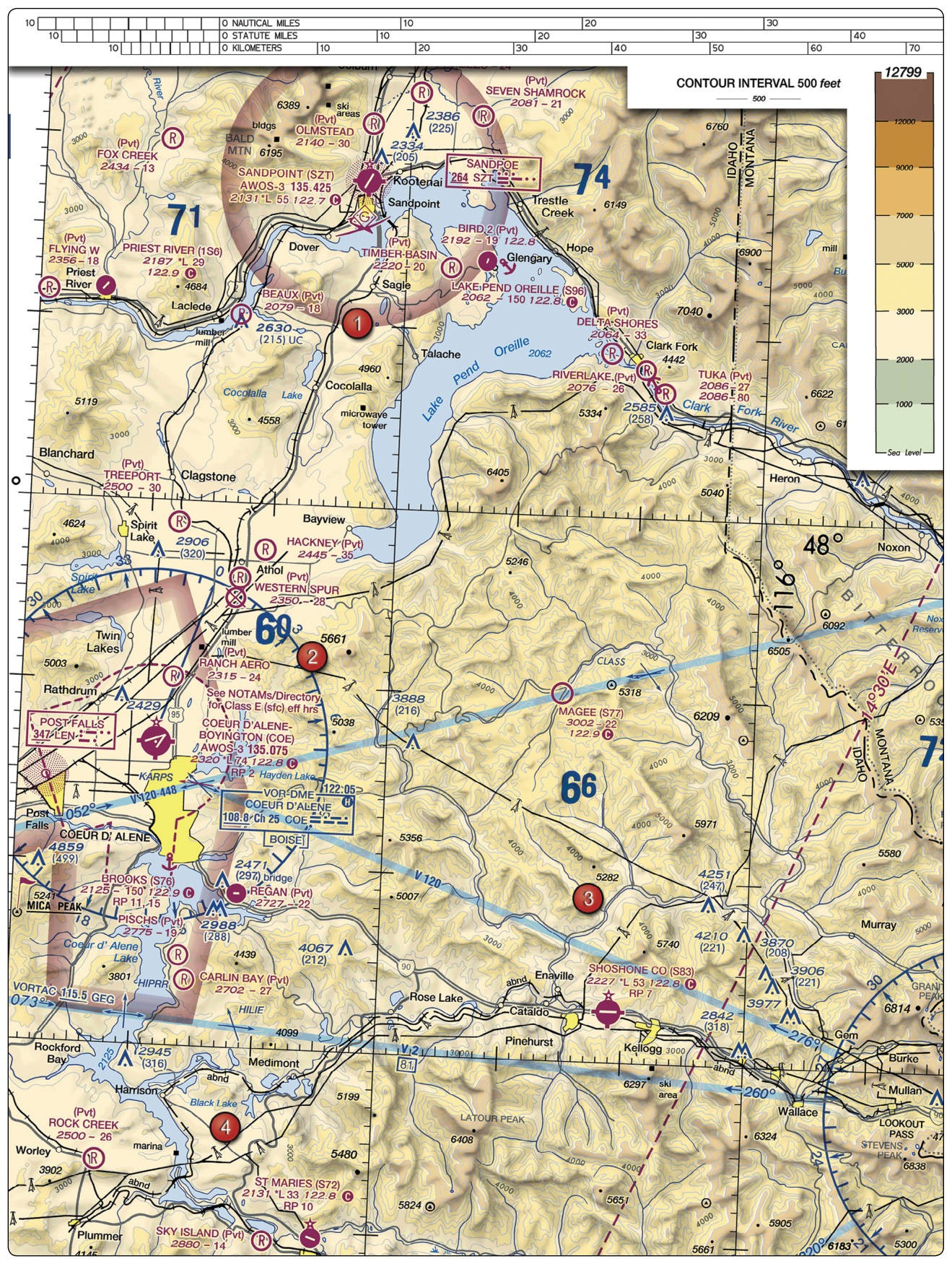 FAA-CT-8080-2H, Figure 22. Sectional Chart Excerpt.
