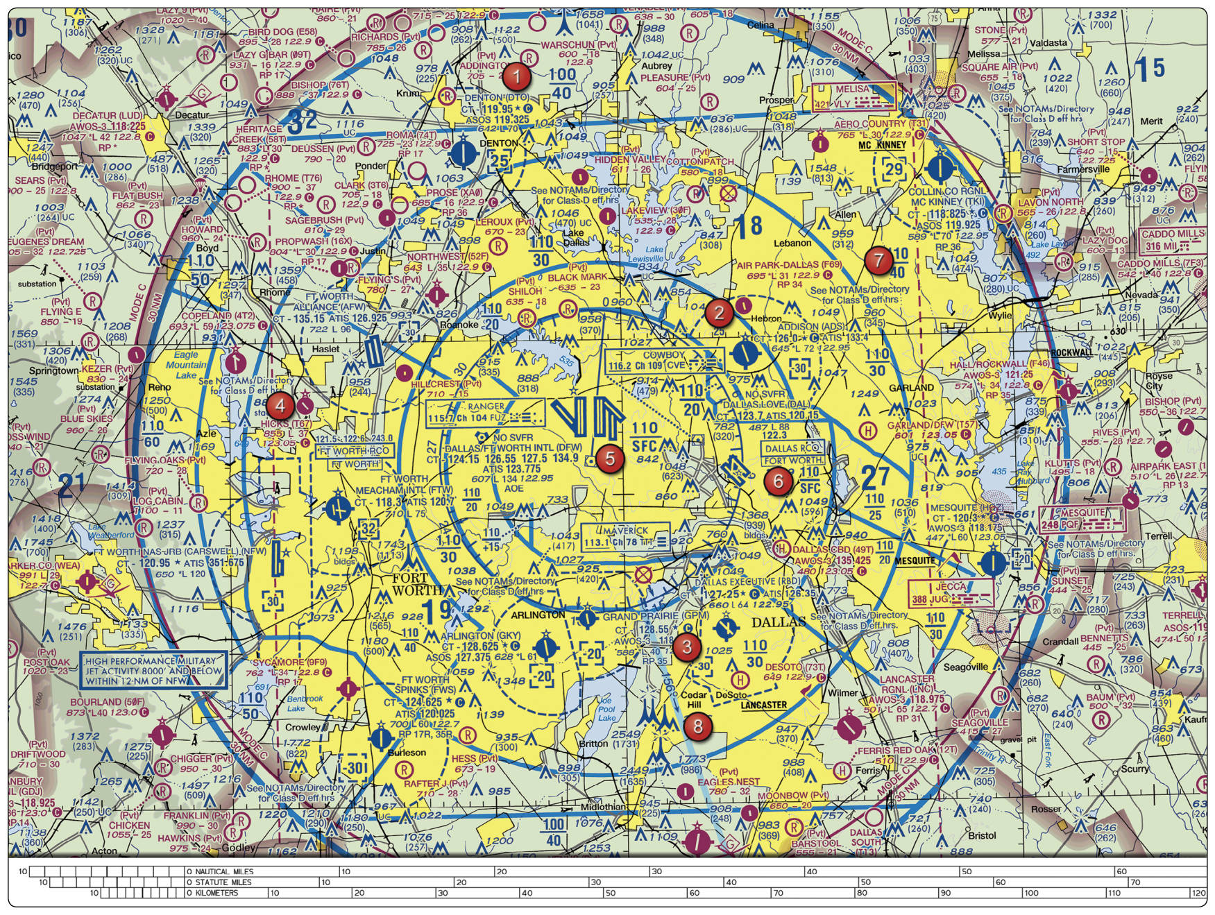 FAA-CT-8080-2H, Figure 25. Sectional Chart Excerpt.