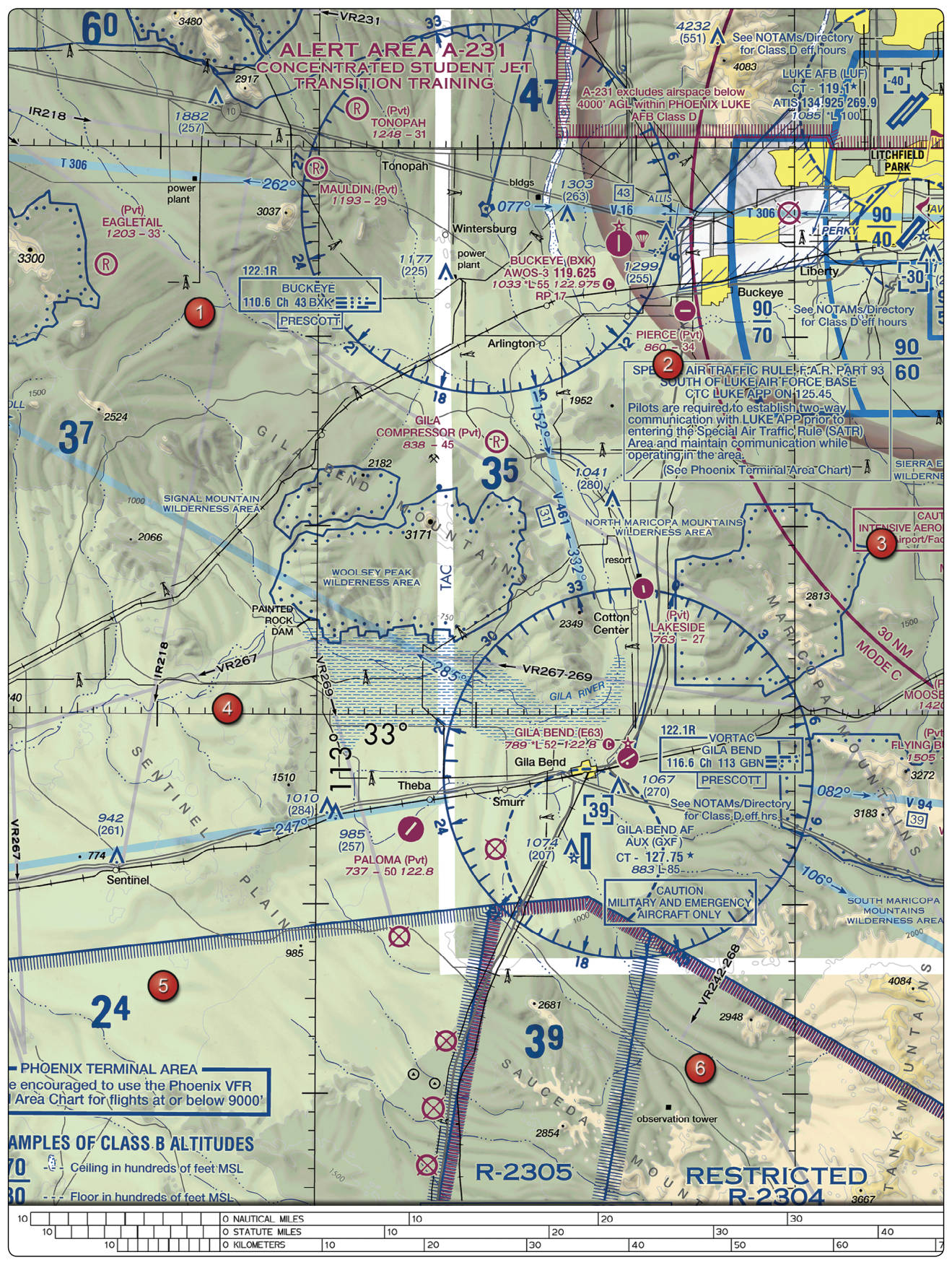 FAA-CT-8080-2H, Figure 75. Sectional Chart Excerpt.